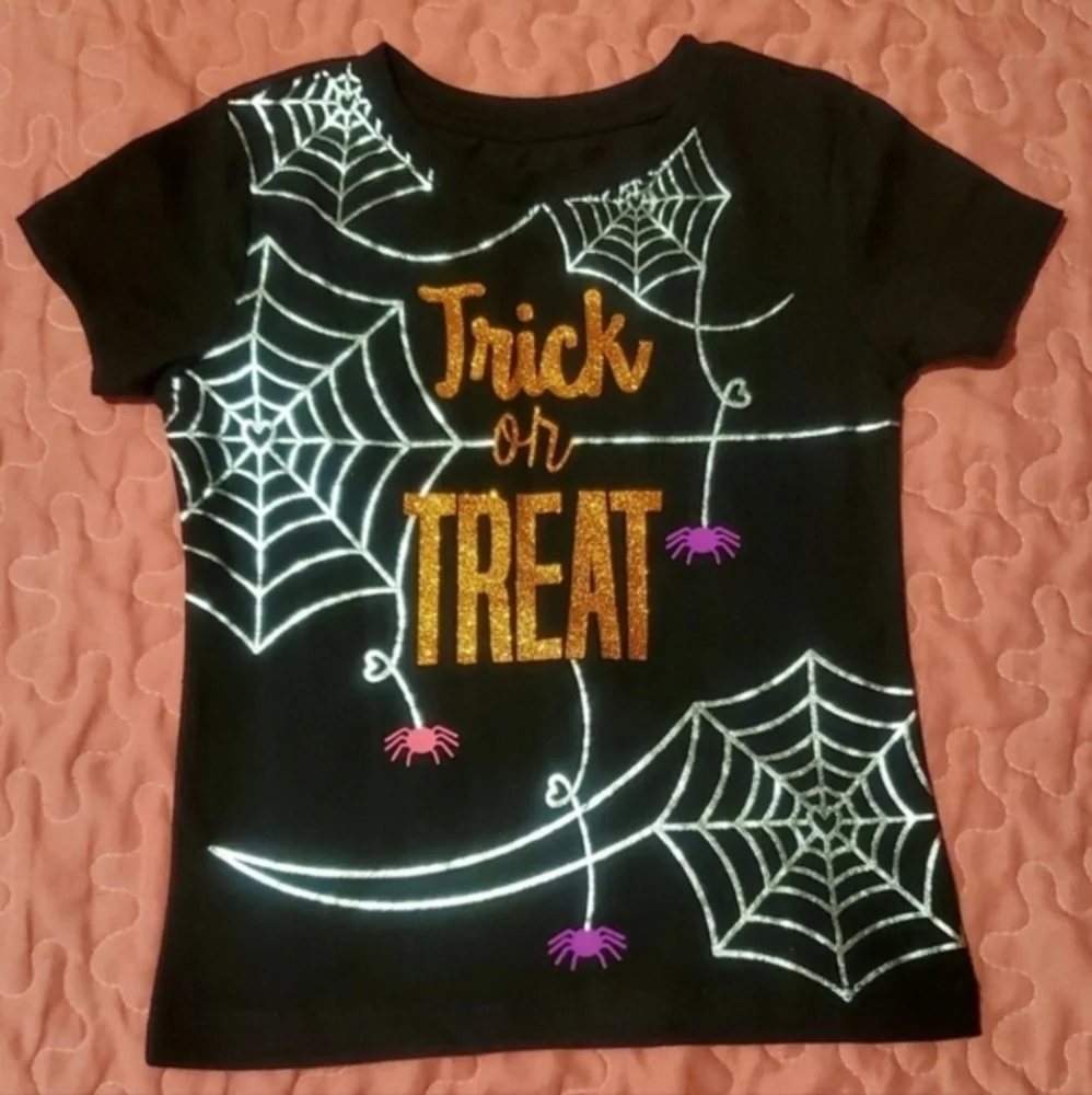 NWOT Girl's Halloween Spider Web Trick or Treat Outfit Costume Size XS‎ 4/5